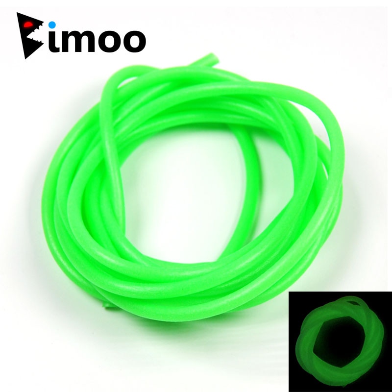 Pack of 80pcs Luminous Green Glowing Silicone Tube Saltwater Rig Lure Tubes