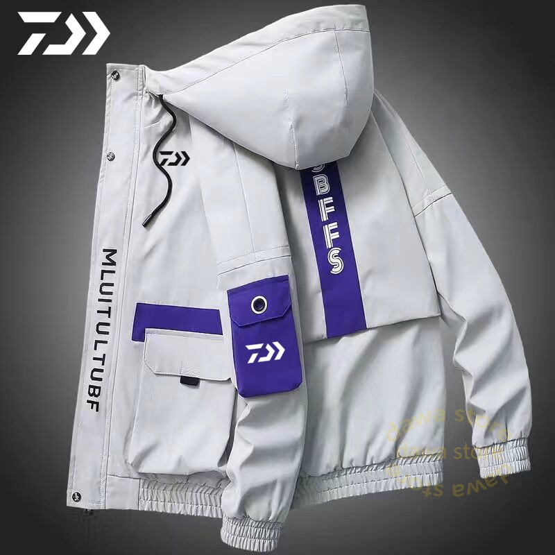 Daiwa Fishing Jacket for Men Spring Autumn Fishing Clothes Letter Coat Fishing  Shirt Breathable Fishing Clothing Outdoor Sports – Taylormans Outdoor